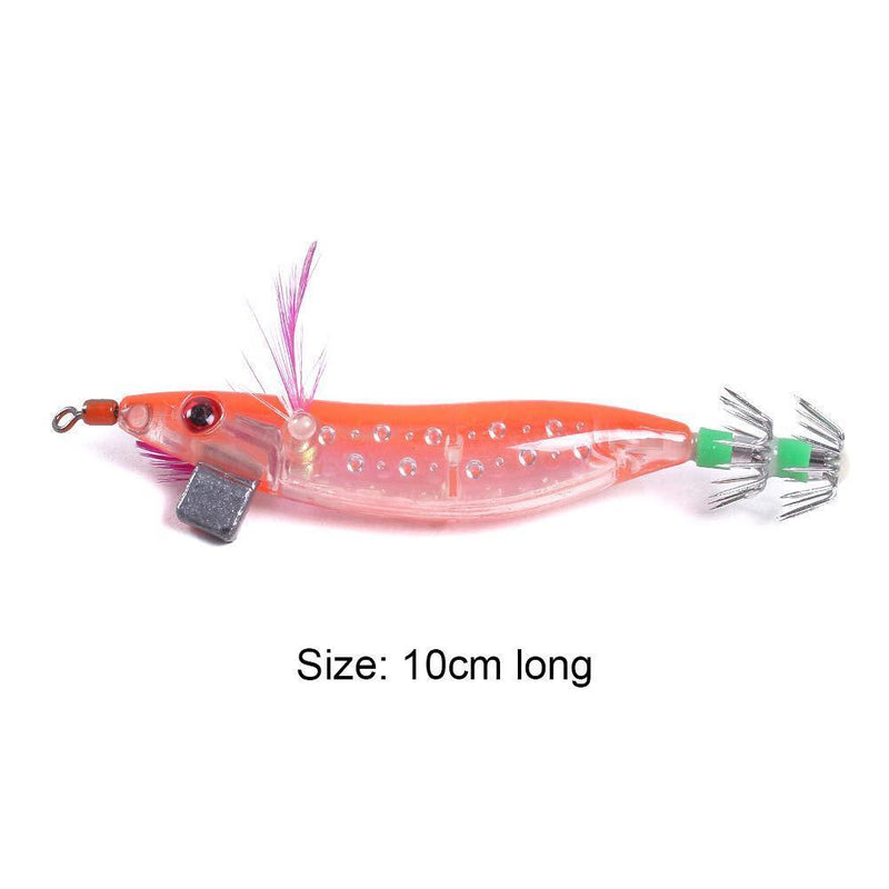 5pcs 9g/10cm Luminous Double-Layer Squid Hooks Artificial Shrimp Lure (2)