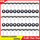 30 Group 180pcs Set Black Rubber Stopper Oval Fishing Line Space Beans Floats
