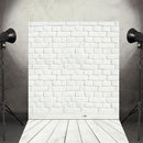 qiheiyipian White Brick Photography Background Studio Video Art Fabric Fo