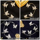 Women Men Jewelry Ear Wrap Rhinestones Ear Cuff Tragus Earrings Non Piercing