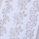 Craft DIY Scrapbooking Embossing Painting Flower Paper Card Layering Stencils