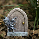 Fairy Door Fairies Sculpture Elf Statues Outdoor Wall Garden Outdoor Hot K7O0