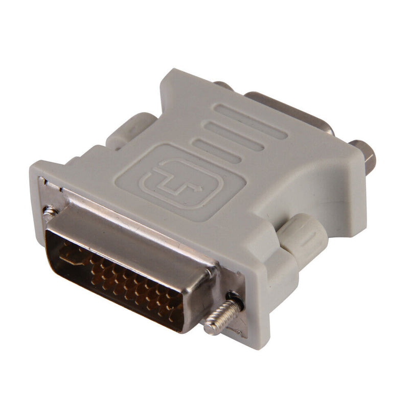 DVI DVI-I Male 24+5 Pin to VGA Female Video Converter Adapter M/F LCD HDTV