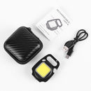 Keychain Flashlights COB LED 500 Lumens Pocket Work Lights with Bottle Open