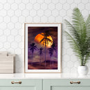 Mosaic 5D Diamond Full Painting DIY Drill Moonlight Sand Beach Round Kit Newly