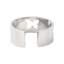 Butterfly Open Couple Ring Stainless Steel Lover Wedding Rings Men Women Jewelry