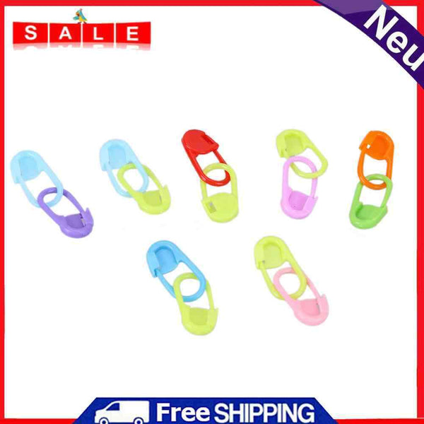 100pcs/Lot Mix Color Plastic Knitting Tools Locking Stitch Markers Crochet Str