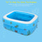 Square Basin Bathtub Inflatable Swimming Pool Infants Outdoors Sports Play To