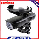 4000mAh 4"" 1 LED Bicycle Mobile Phone Holder with Headlight 120dB Bell Horn