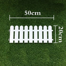 20*50CM Plastic Wooden Effect Lawn Border Edge Garden Edging Picket Fencing