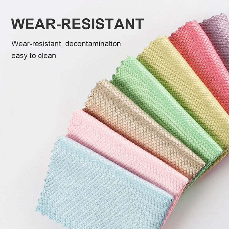 Microfiber Cleaning Towel Absorbent Household Kitchen Dish Cloths Wiping Rags