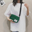 Fashion Women Canvas Patchwork Crossbody Phone Bag Mini Handbags (Green)