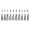 10pcs Electric Drill Screwdriver Bit Torx Cross Hex Shank Head (Yellow) Newly