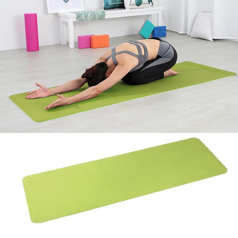 TPE Tasteless Non-slip Yoga Mat Body Building Pilates Pad (Grass Green)