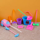 9pcs/Kit Kid Baby role-Play House Pretend Cleaning Bucket Dustpan Brush To hot.