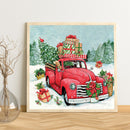 5D Christmas Car Diamond Painting Round Drill Rhinestone Picture Craft for Gift