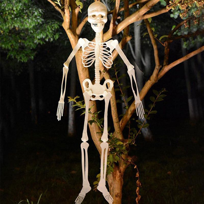 Halloween Luminous Skeleton Decor Glow-in-The-Dark Skeleton Prop Hanging Prop