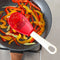 Multifunctional Spoon Potato Garlic Press Colander Cooking Tools (Red)