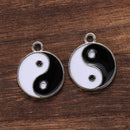 Making Gift Tai Chi Charms Yin Yang Pendant Jewelry Accessories White Black