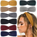 Bandanas Headwear Cross Headband Sports Hair Bands Twisted Knotted Headwrap