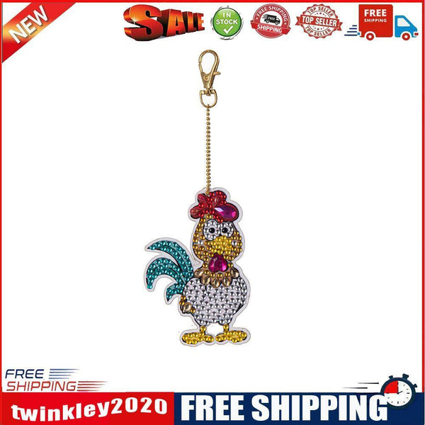 Cartoon Diamond Painting Keychain DIY Luminous Key Ring Pendant (DSK028)