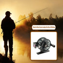 55mm Plastic Metal Winter Ice Fishing Reels Portable Fishing Reel (Black) Newly