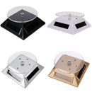 3pcs 360 Turntable Solar Showcase Display Stand 037B