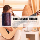 Finger Hammer Sand Shaker Guitars Ukulele Rhythm Sand Bell Maracas (Brown) Newly