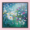 Full Cross Stitch 11CT Fresh Flowers Counted Embroidery DIY Needlework Kits Art