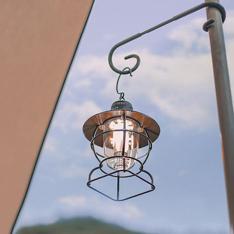 #A Portable Camping Light Stepless Dimming Retro Lantern for Outdoor Camping Hik