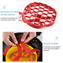 Portable Silicone Food Sling Steamer Multifunction Egg Steamer Rack (Red) Newly