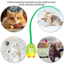 Automatic Rotating Cat Ball Toys Rubber Bite Resistant Magic Tail Cat Stick