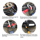 5m 5 Tons Heavy Duty Car Recovery Tow Strap Towing Rope with 2 Tow Hooks