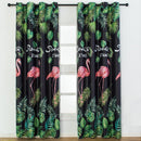 Pink Birds Printed Home Blackout Curtains Bedroom Windows Decorative Drapes
