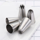 5Pcs Large Icing Piping Nozzle Russian Pastry Tips Baking Mold Cake Decor Set~