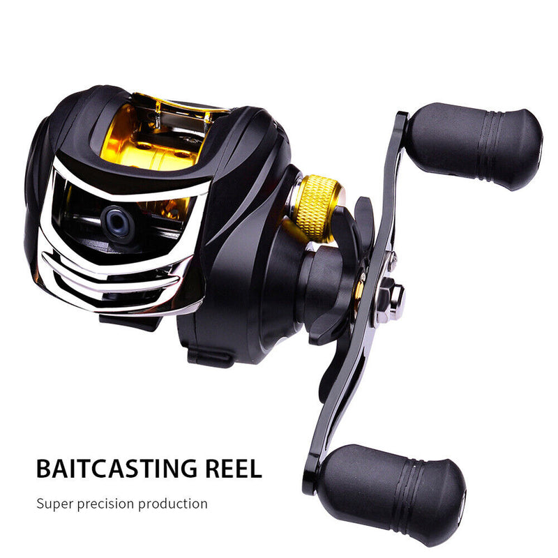 7.2:1 Baitcasting Wheel Long Cast Saltwater Sea Fishing Reel (Right Hand) Newly