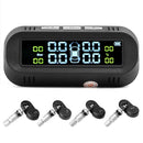 C68 USB+Solar Car TPMS Tire Pressure Monitor System with 4 Internal Sensors