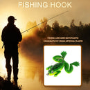 5.5cm Frog Soft Bait with Hook Freshwater Artificial Fishing Lures (Green) Newly