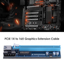 PCI-E Graphics Card Riser 1X to 16X Extension Cable Adapter for GPU Mining
