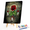 Flower Pattern Picture Acrylic Drawing Kit DIY Oil Paint by Numbers Room Deco