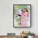 DIY Digital Oil Paint By Numbers Girl Color Drawing Picture Home Decoration Gift