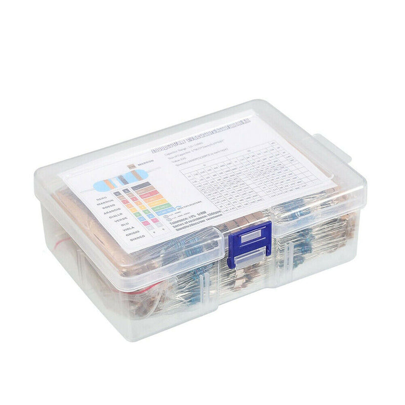 2600pcs Resistor Kit PTC UHF 0.25W Resistors Assorted Pack Kit Electronic Tools