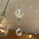 Crystal Metal Angel Hanging Pendant Home Garden Car Decor (A)