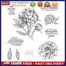 Flowers Metal Cutting Dies Transparent Seal Stamp for DIY Scrapbooking Craf
