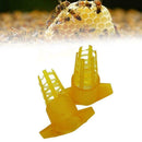 100xBeekeeping Tools Cell Protector Cages Yellow Plastic Queen Cage Bee P2H2