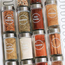 144X Spice Jar Labels Stickers Transparent Bottle Lable E5Y1 C0P3 H0J0