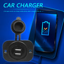 Waterproof Dual USB Charger Power Socket for 12V Car Auto Boat Motorcycle ATV