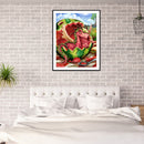 5D Rhinestone Pictures DIY Fruit Dinosaur Full Round Drill Diamond Painting Kit