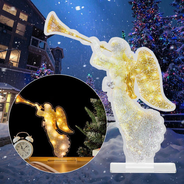 Decoration Luminous Angel Acrylic Ornament Garden Decoration Christmas Art