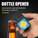 LED Keychain Flashlight USB 500 Lumen Outdoor Camping Working Light (Blue)